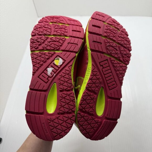 Puma Sequence Women’s Running Shoes Sz 7.5 Pink Chartreuse Lace Up Sneakers NWOB - Picture 5 of 10